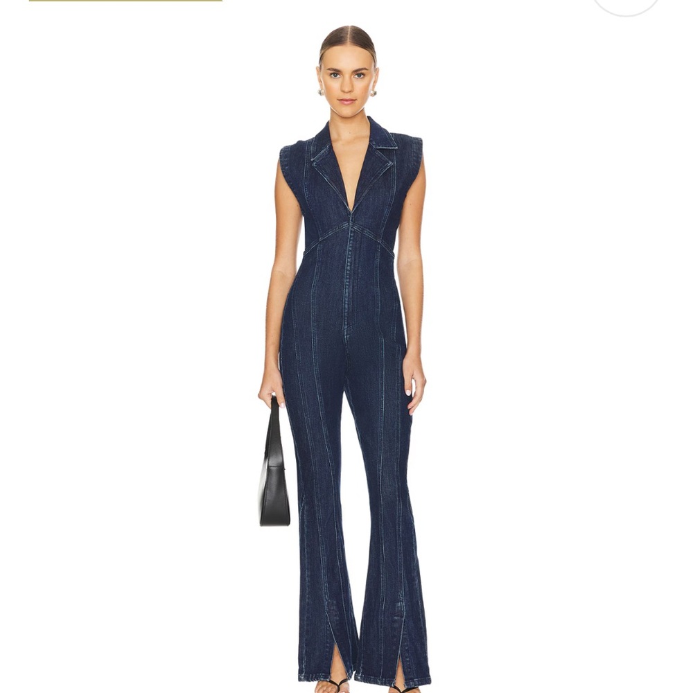 XS CURVY Free People Jean Jumpsuit